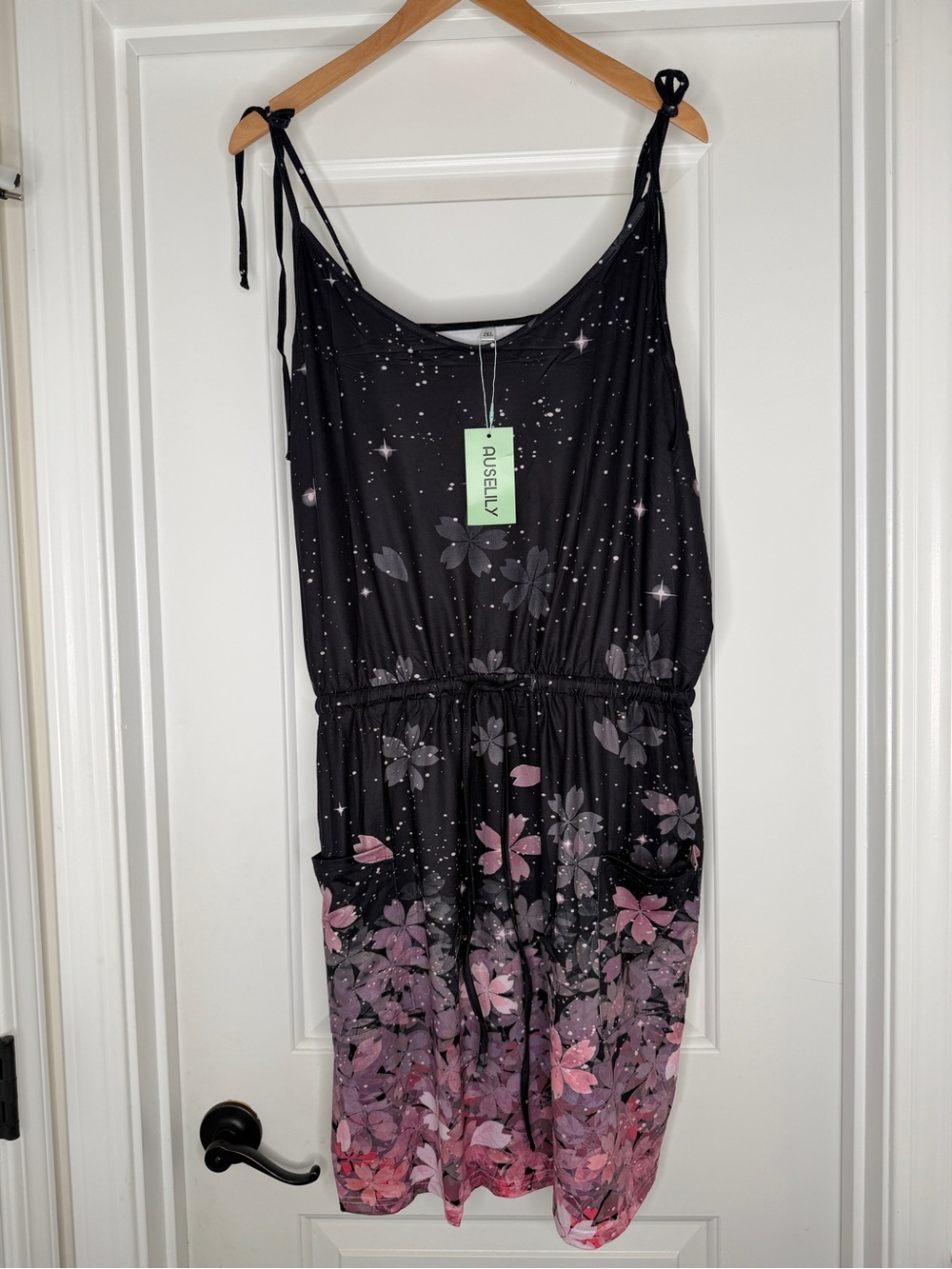 Auselily Women’s Summer Dress, Floral, 2XL, Bulk/ Pink